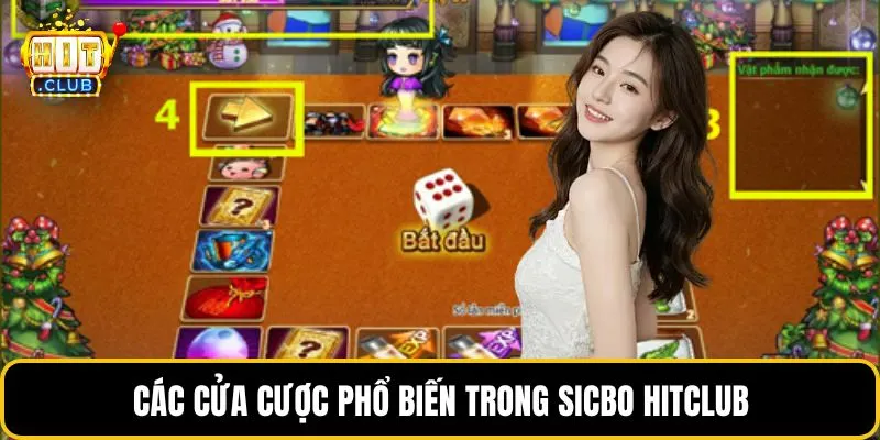 Các cửa cược phổ biến trong sicbo HITCLUB
