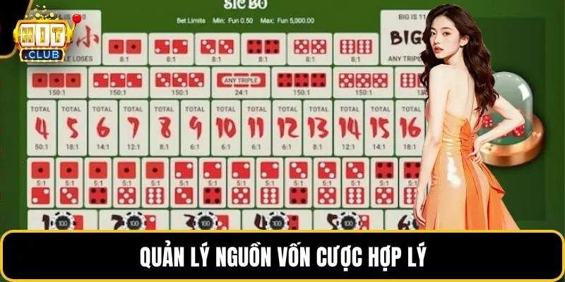 Quản lý nguồn vốn cược hợp lý